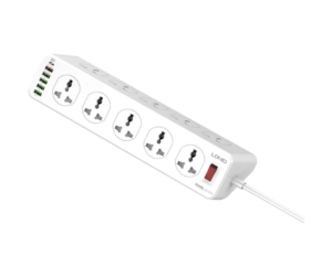 LDNIO Power Extension with 10-Outlet Surge protector power sockets, 6 USB Ports 30W PD+QC Fast charging adapter sockets 2-meter heavy-duty power Extension Cord