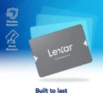 Lexar NS100 256GB 2.5” SATA III Internal SSD, Solid State Drive, Up To 520MB/s Read (LNS100-256RBNA)