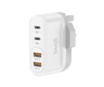 Budi 40W Dual USB QC & Dual USB-C PD Wall Charger